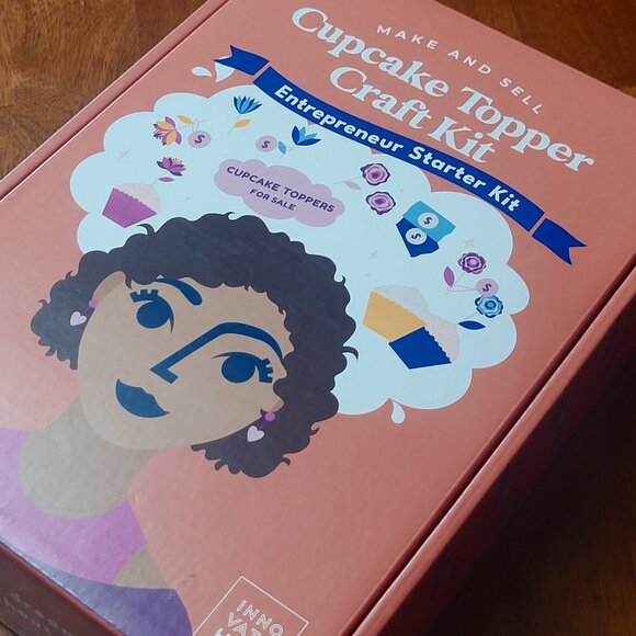 Kids Crafts ~ Make and Sell Cupcake Topper Craft Kit ~ NIB - Picture 2 of 5